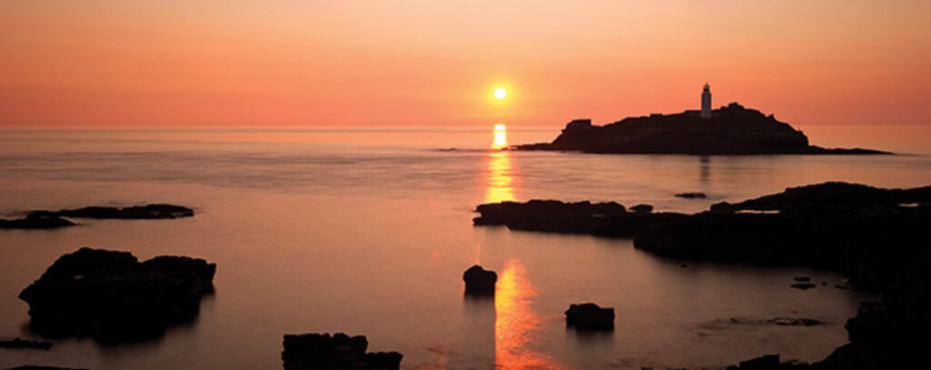 Sonnenuntergang in Cornwall