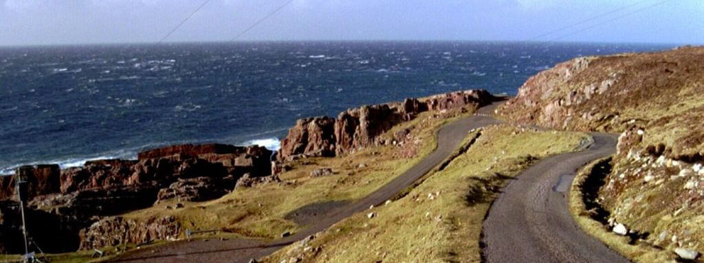 Küstenstraße in Schottland