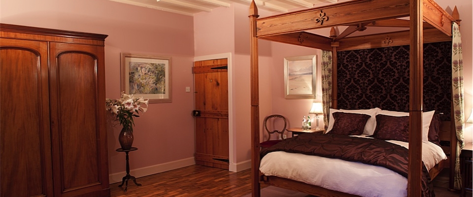 Die königlichen Gemächer der schottischen Burg in Perthshire