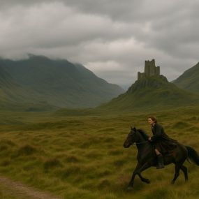 mitten in den Highlands - durch KI generiertes Bild